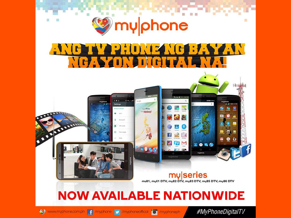 Affordable MyPhone Smartphones with Digital Television (DTV) Price & Specs  List (2016) | Geeky Pinas